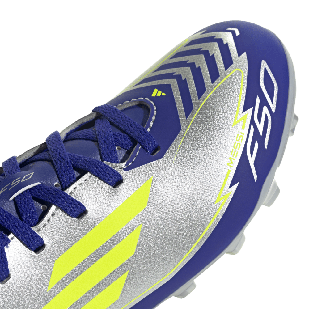 Adidas Guayos F50 Club Messi Firme/Multi-Terren gris de niño para futbol