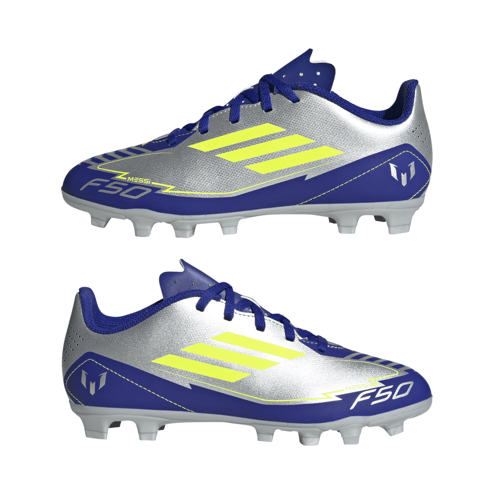 Adidas Guayos F50 Club Messi Firme/Multi-Terren gris de niño para futbol