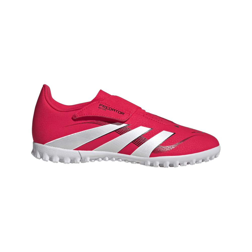 Adidas Guayos Predator Club Cierre Por Contacto rojo de niño para futbol