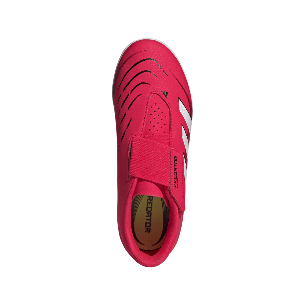 Adidas Guayos Predator Club Cierre Por Contacto rojo de niño para futbol