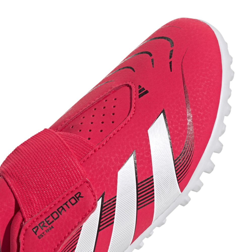 Adidas Guayos Predator Club Cierre Por Contacto rojo de niño para futbol