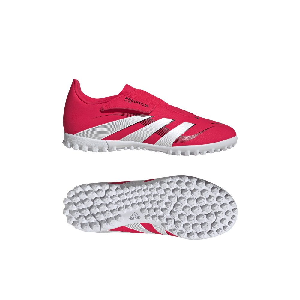Adidas Guayos Predator Club Cierre Por Contacto rojo de niño para futbol