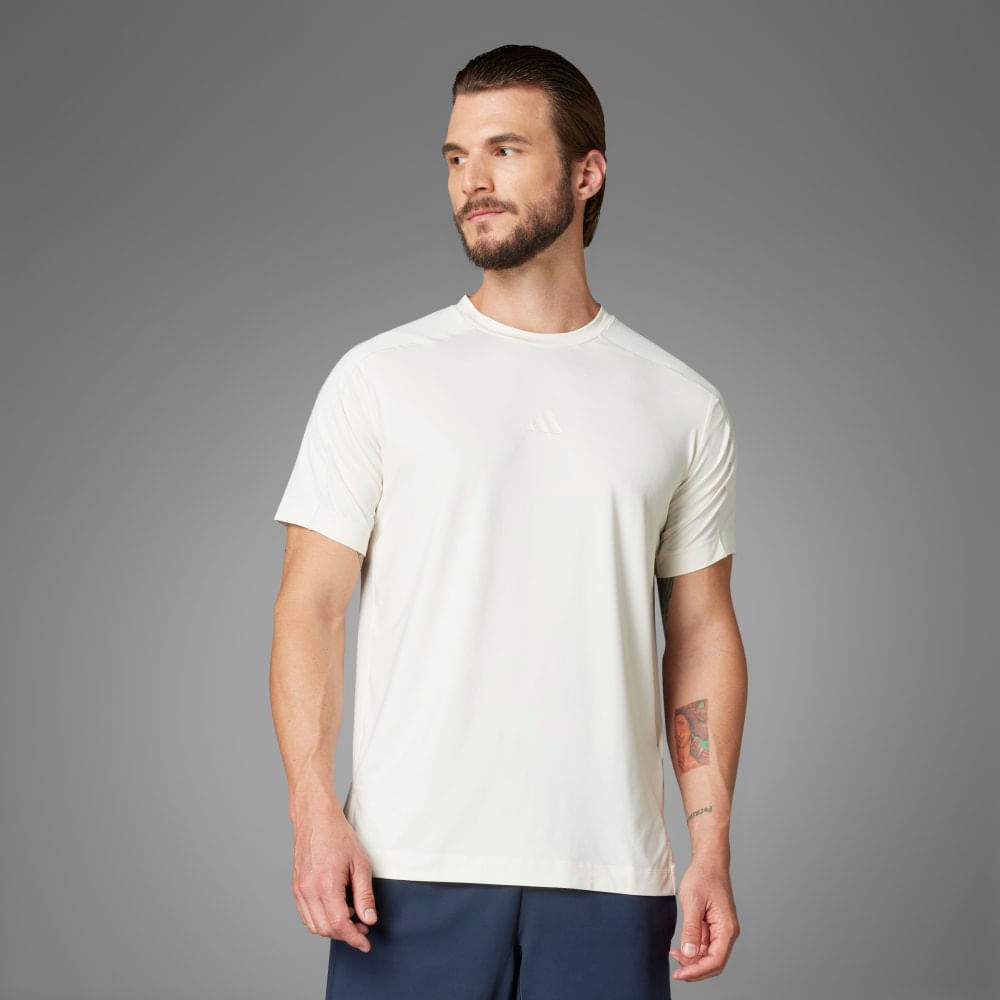 Adidas Puremotion Tee Camiseta Manga Corta blanco de hombre para entrenamiento