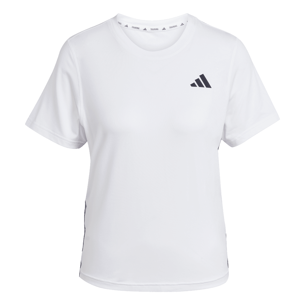 Adidas We 3S Crew Tee Camiseta Manga Corta blanco de mujer para entrenamiento