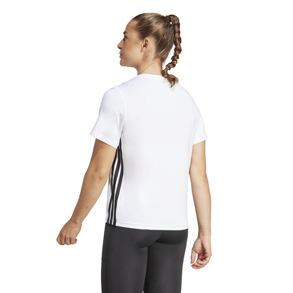 Adidas We 3S Crew Tee Camiseta Manga Corta blanco de mujer para entrenamiento