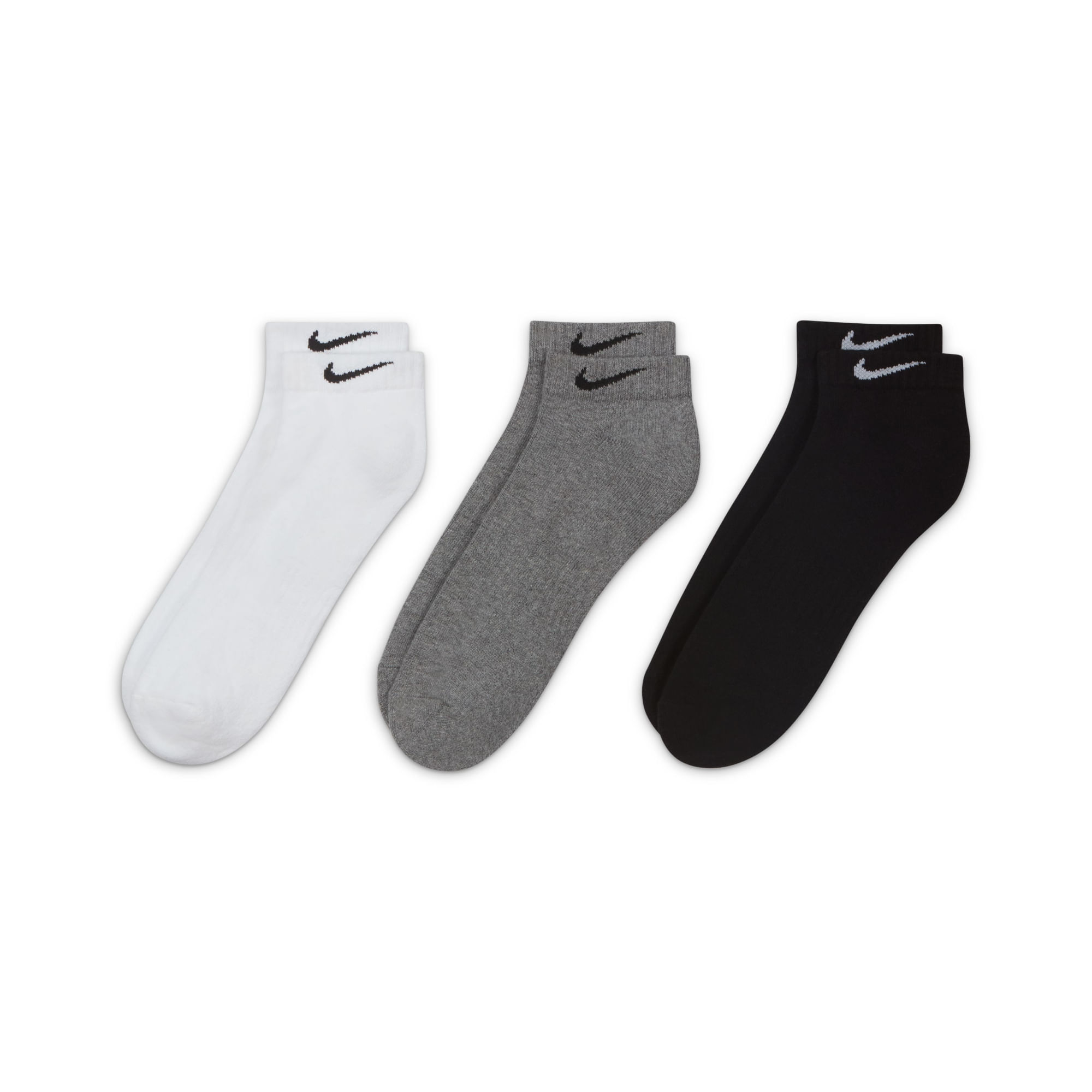 Nike U Nk Everyday Cush Low 3Pr - 1 Medias multicolor de hombre para entrenamiento