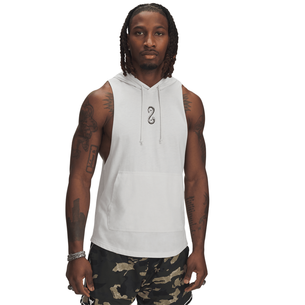 UA  Rck Snake Sl Hd Camiseta Manga Sisa blanco de hombre lifestyle