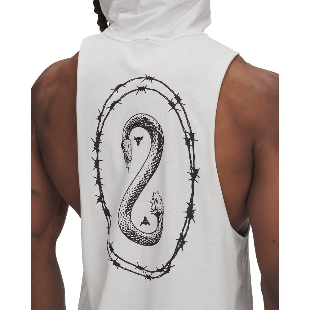 UA  Rck Snake Sl Hd Camiseta Manga Sisa blanco de hombre lifestyle