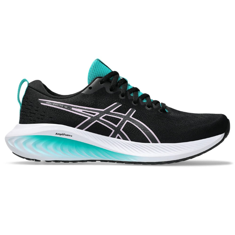 Asics Gel-Excite 10 Tenis negro de mujer para correr