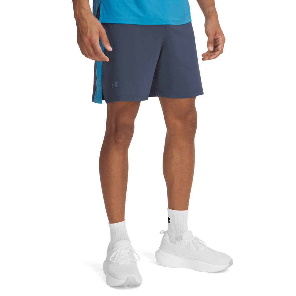 UA Launch Pro 7   Shorts Pantaloneta gris de hombre para correr