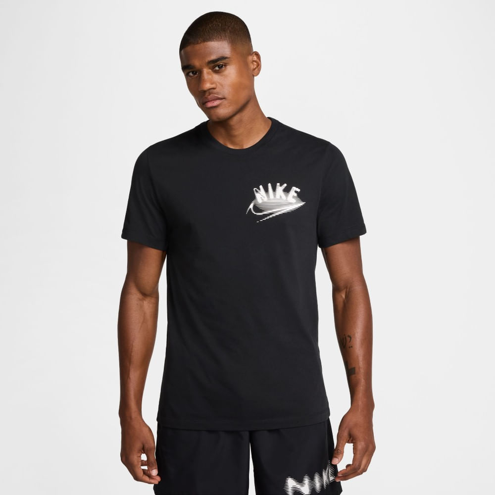 Nike M Nk Df Tee Brand Read Camiseta Manga Corta negro de hombre para entrenamiento
