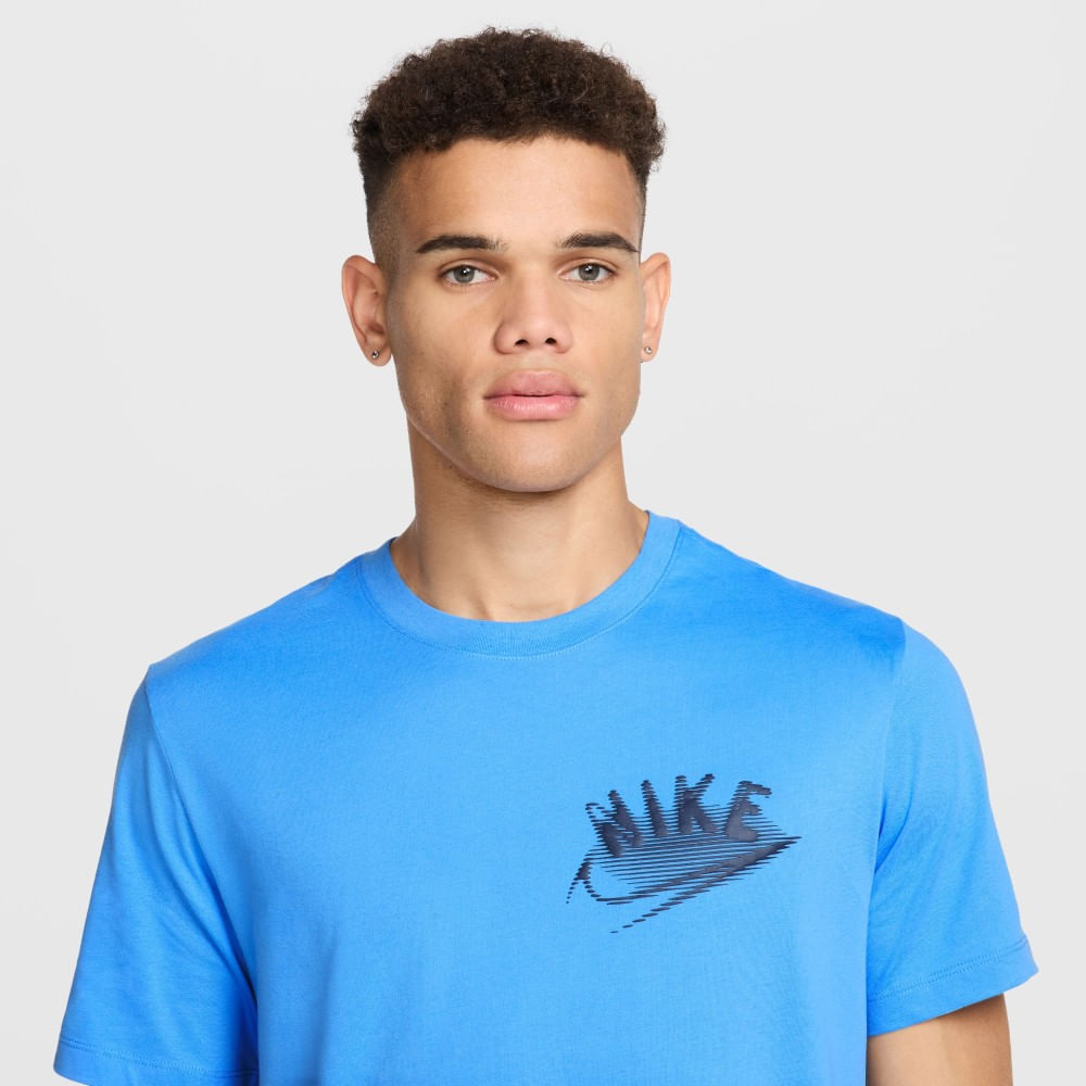 Nike M Nk Df Tee Brand Read Camiseta Manga Corta azul de hombre para entrenamiento