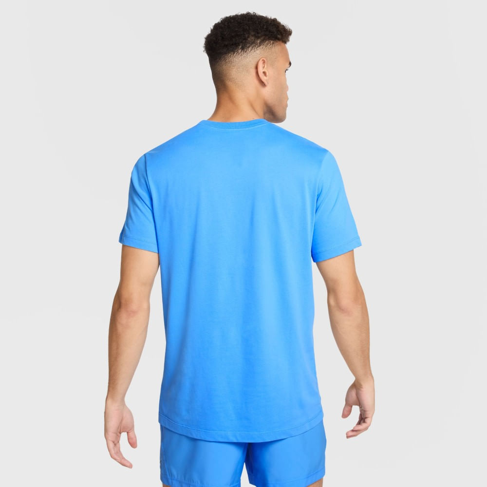 Nike M Nk Df Tee Brand Read Camiseta Manga Corta azul de hombre para entrenamiento