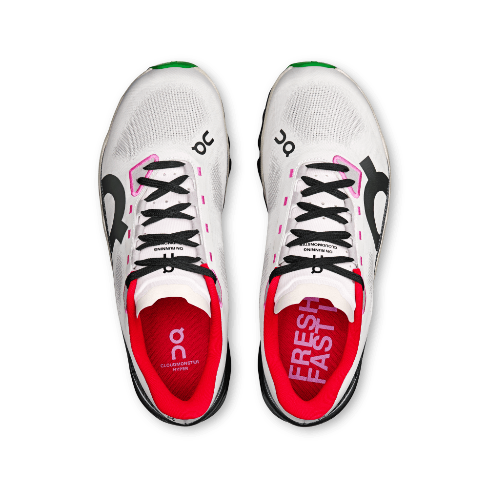 On Cloudmonster Hyper Tenis blanco de hombre para correr