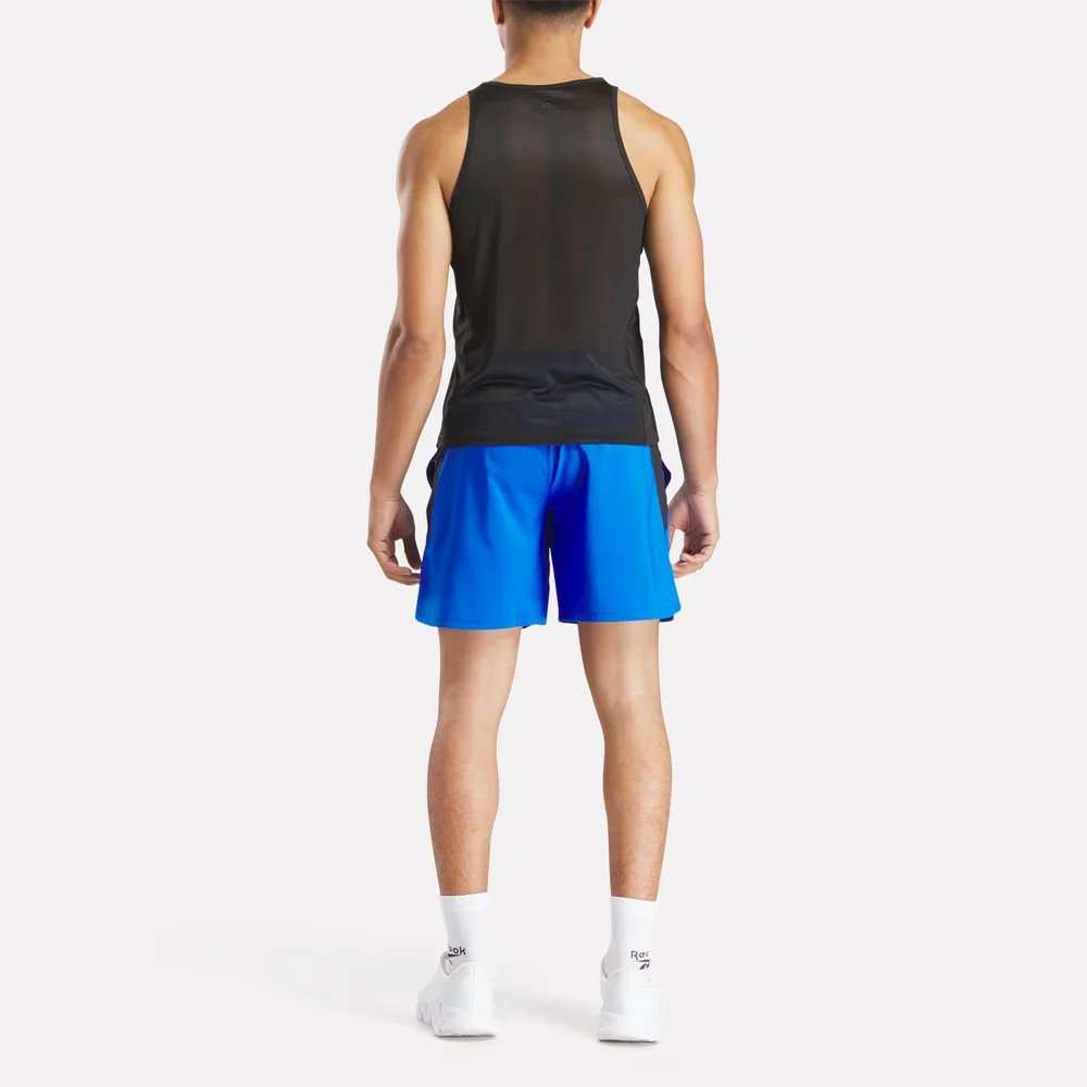 Reebok Running Short Pantaloneta azul de hombre para correr