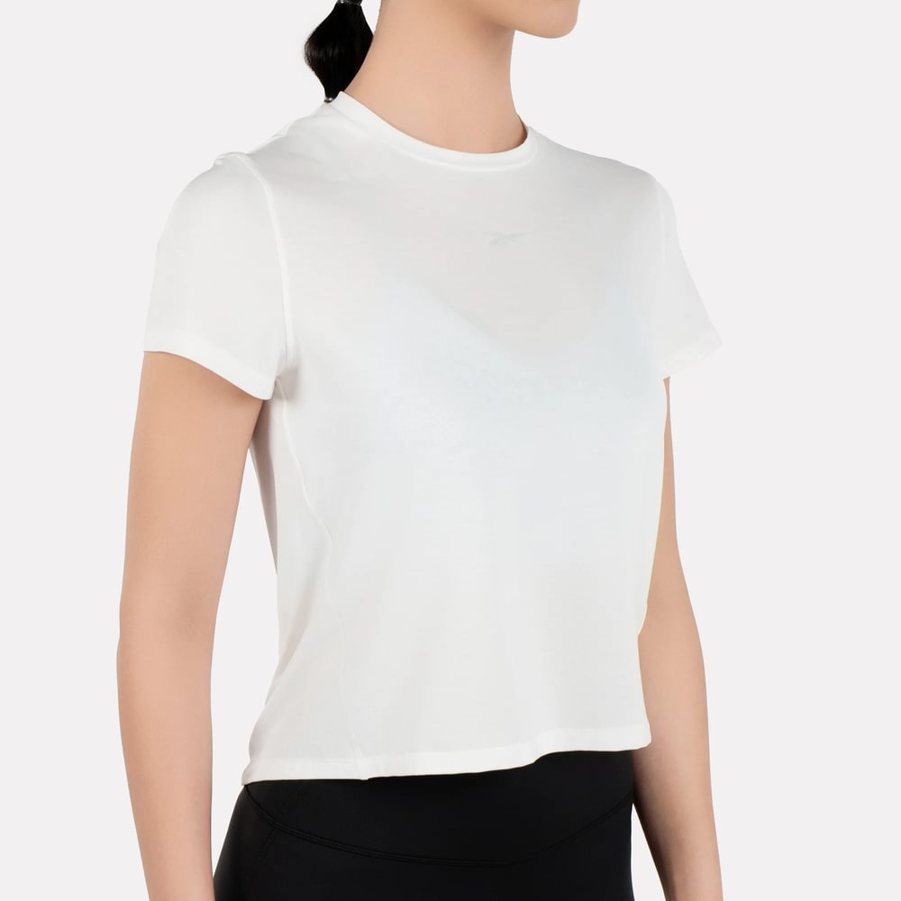 Reebok Rbk-Chill Athletic Tee Camiseta Manga Corta blanco de mujer para entrenamiento