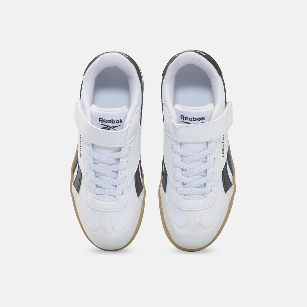 Reebok Smash Edge Elastic & Top Strap Tenis blanco de niño para tenis