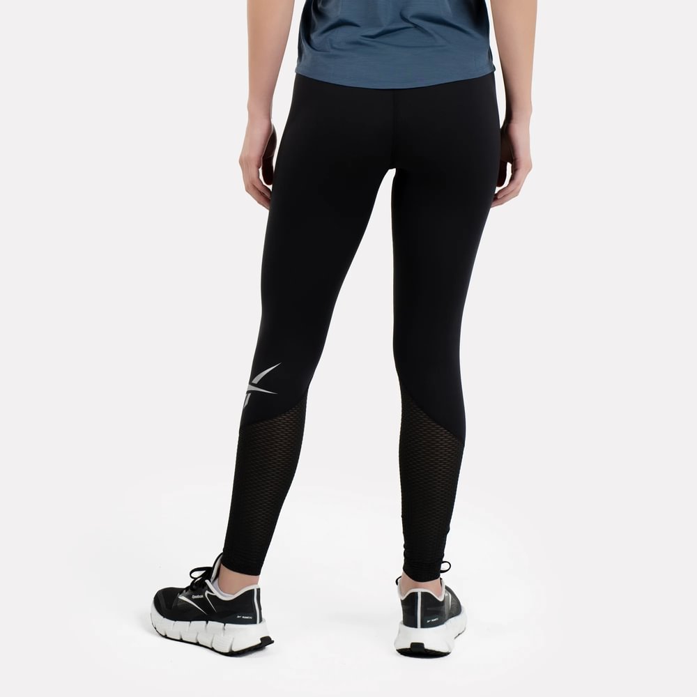 Reebok Running Vector Tight Licra negro de mujer para correr