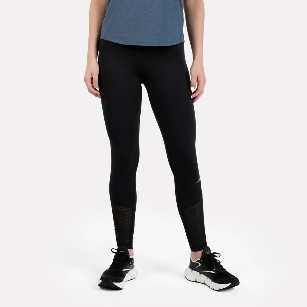 Reebok Running Vector Tight Licra negro de mujer para correr