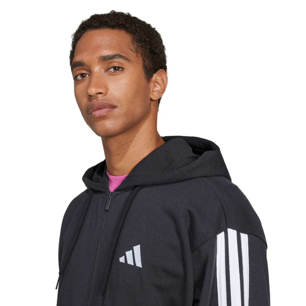 Adidas M 3S Ft Fz Hd Chaqueta negro de hombre lifestyle