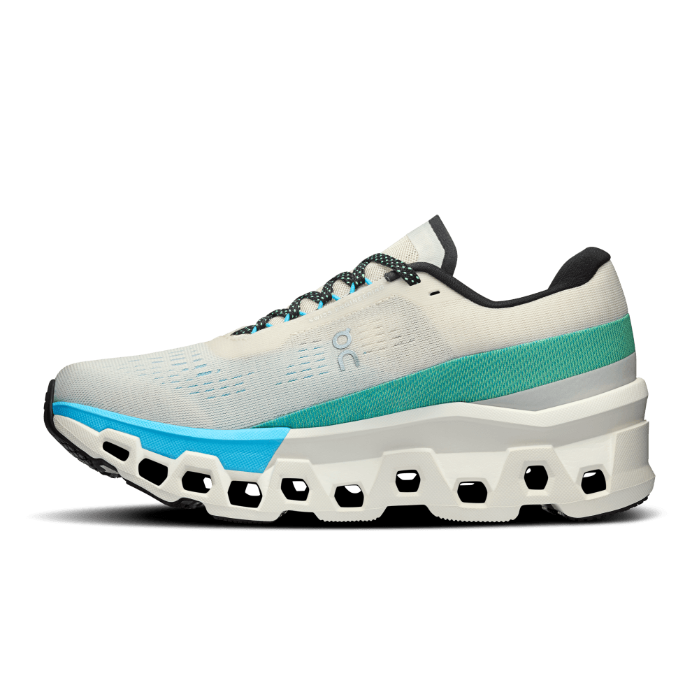 On Cloudmonster 2 Tenis blanco de mujer para correr