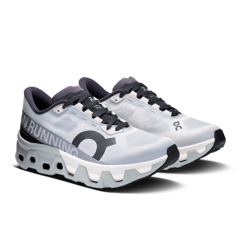 On Cloudmonster Hyper Tenis gris de mujer para correr