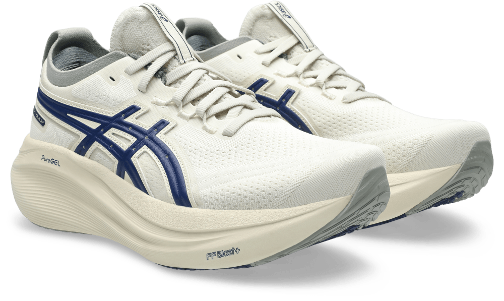 Asics Gel-Nimbus 27 Atc Tenis beige de mujer para correr