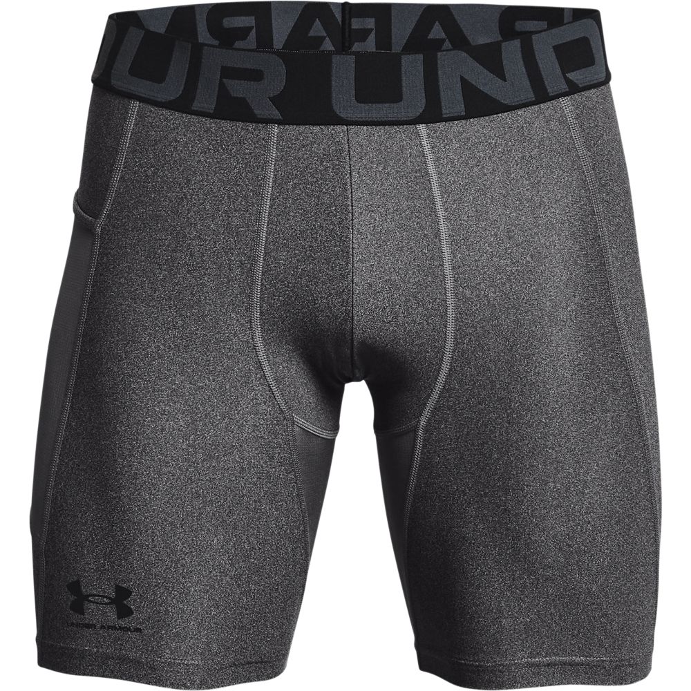 UA Hg Armour Shorts Licra gris de hombre para entrenamiento