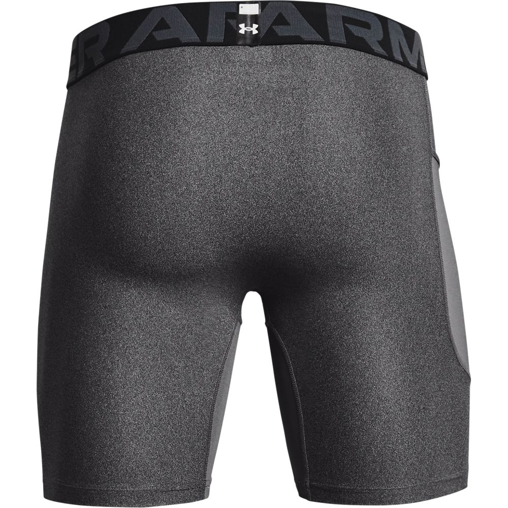 UA Hg Armour Shorts Licra gris de hombre para entrenamiento