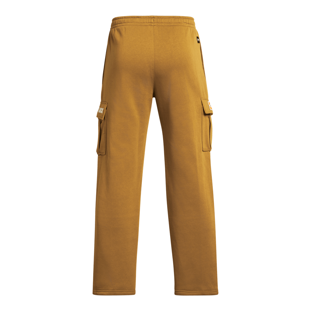 UA  Rck Icon Flc Pant Tools Pantalón amarillo de hombre para entrenamiento