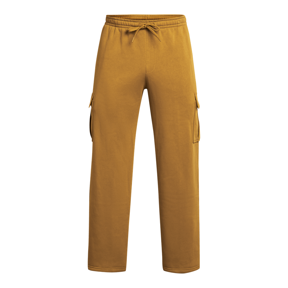 UA  Rck Icon Flc Pant Tools Pantalón amarillo de hombre para entrenamiento