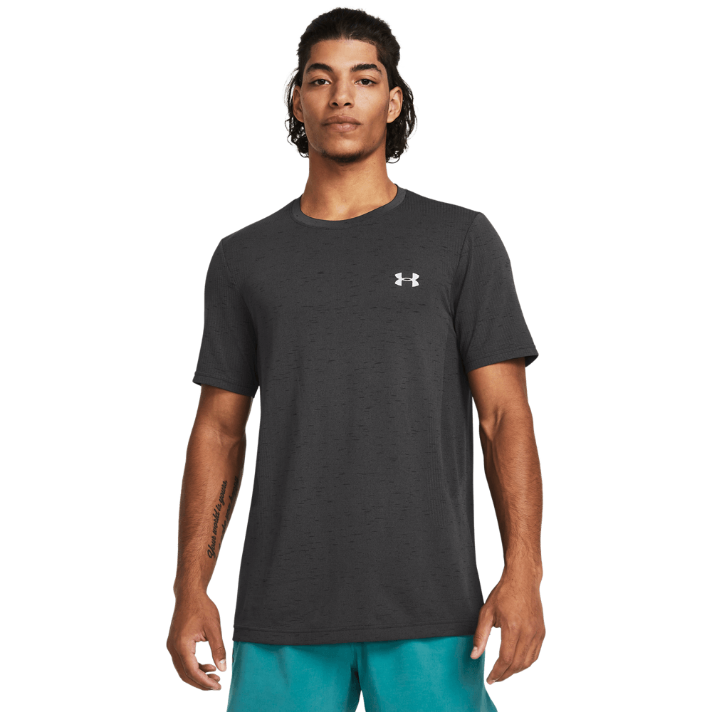 UA Ish Seamless Ss Camiseta Manga Corta gris de hombre para entrenamiento