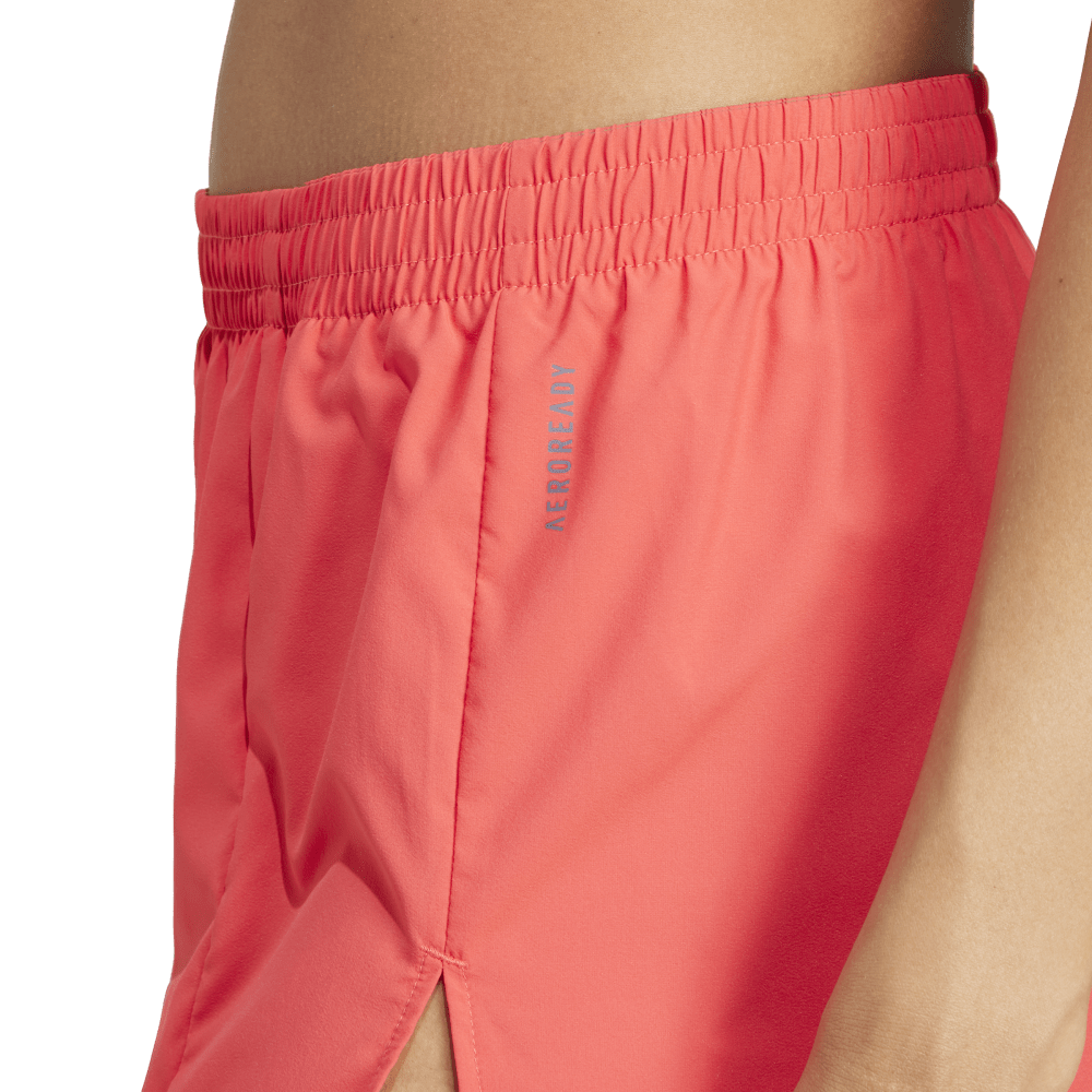 Adidas Adizero E Short Pantaloneta rojo de mujer para correr
