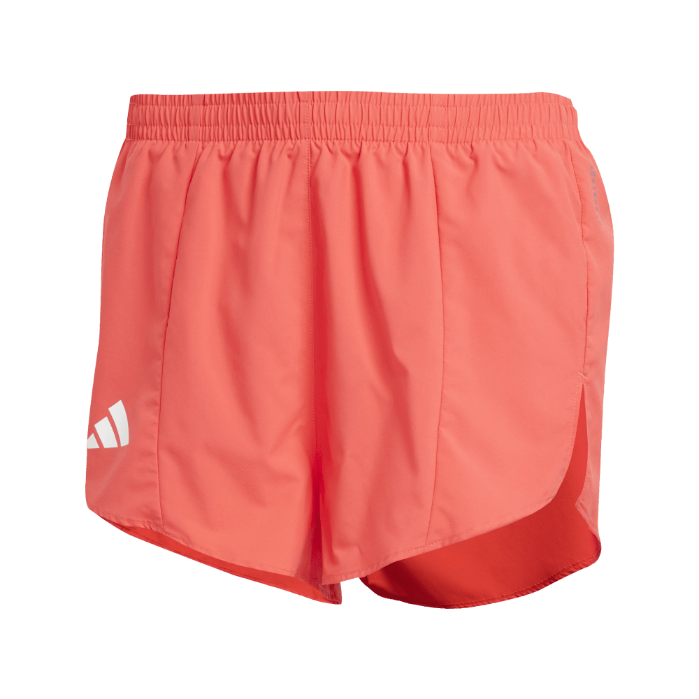 Adidas Adizero E Short Pantaloneta rojo de mujer para correr