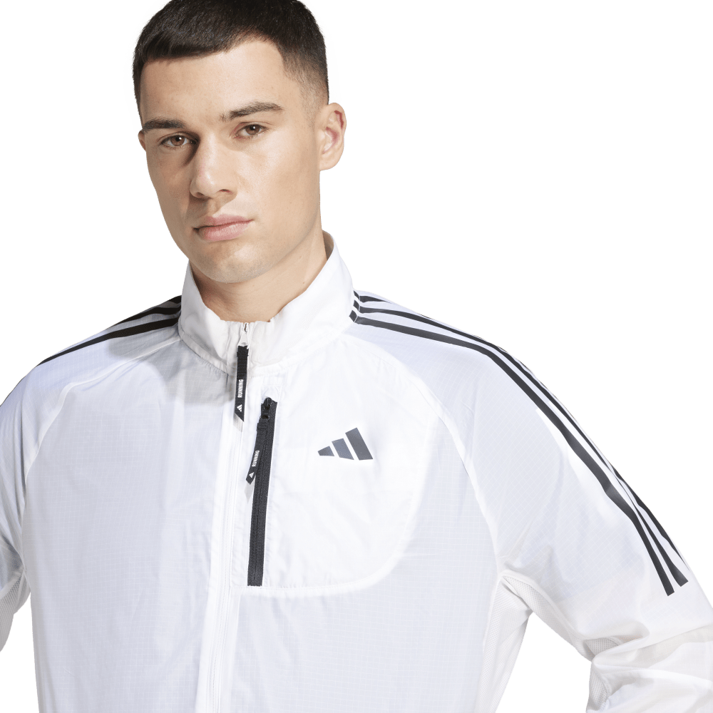 Adidas Otr 3S Jacket M Chaqueta blanco de hombre para correr