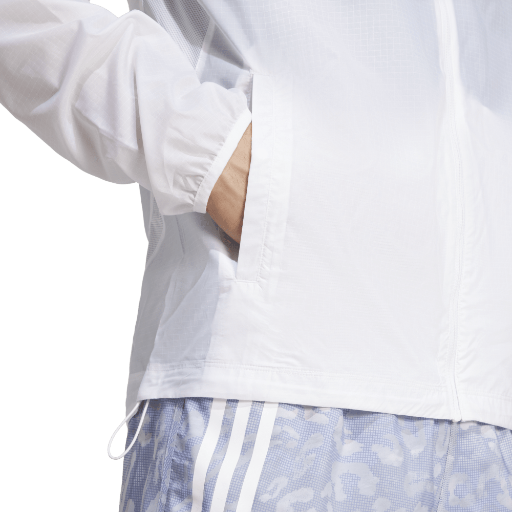 Adidas Otr 3S Jacket M Chaqueta blanco de hombre para correr