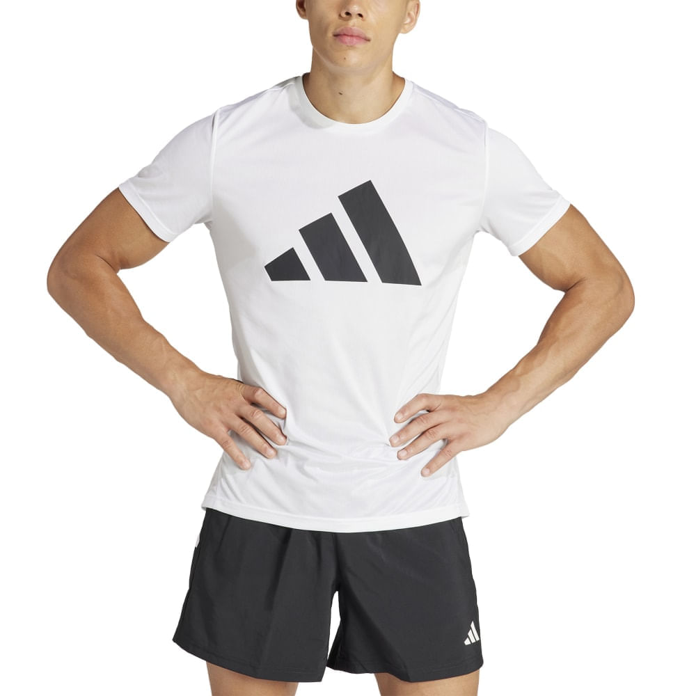 Adidas Run It Tee Camiseta Manga Corta Blanco De Hombre Para Correr