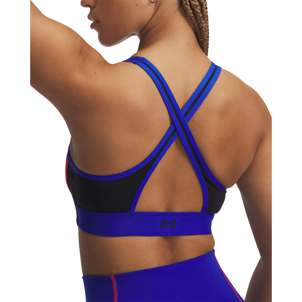 UA  Rck Bra Top negro de mujer para entrenamiento