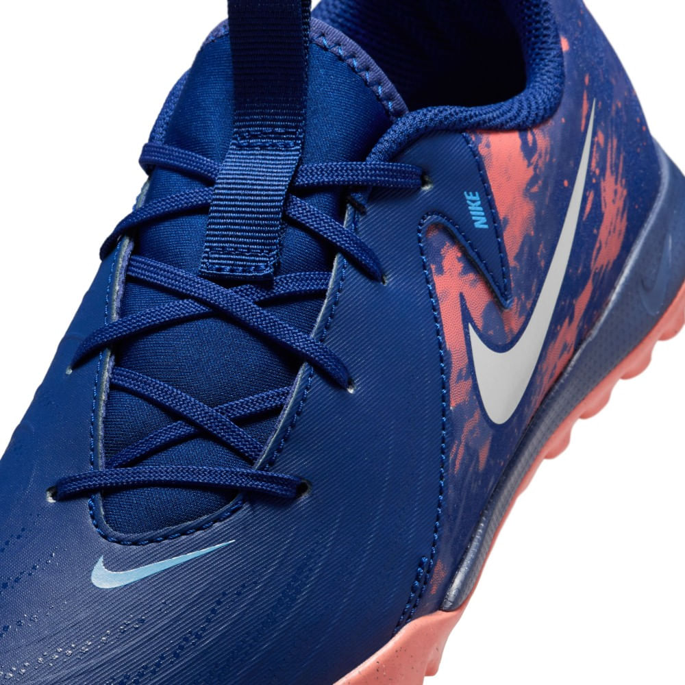 Nike Jr Phantom Gx Ii Academy Tf Eh Guayos azul de niño para futbol