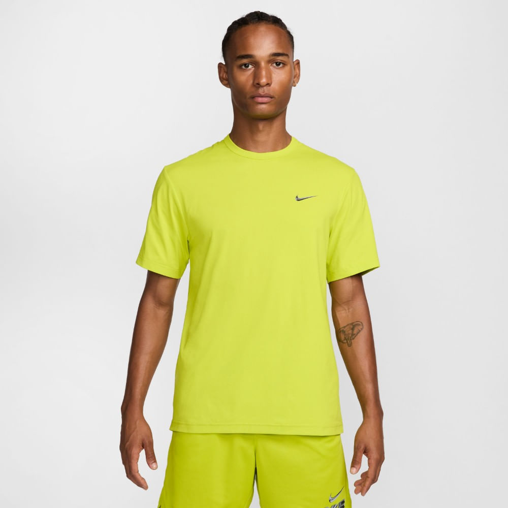 Nike M Nk Df Hyverse Top Ss Gfx Camiseta Manga Corta verde de hombre para entrenamiento
