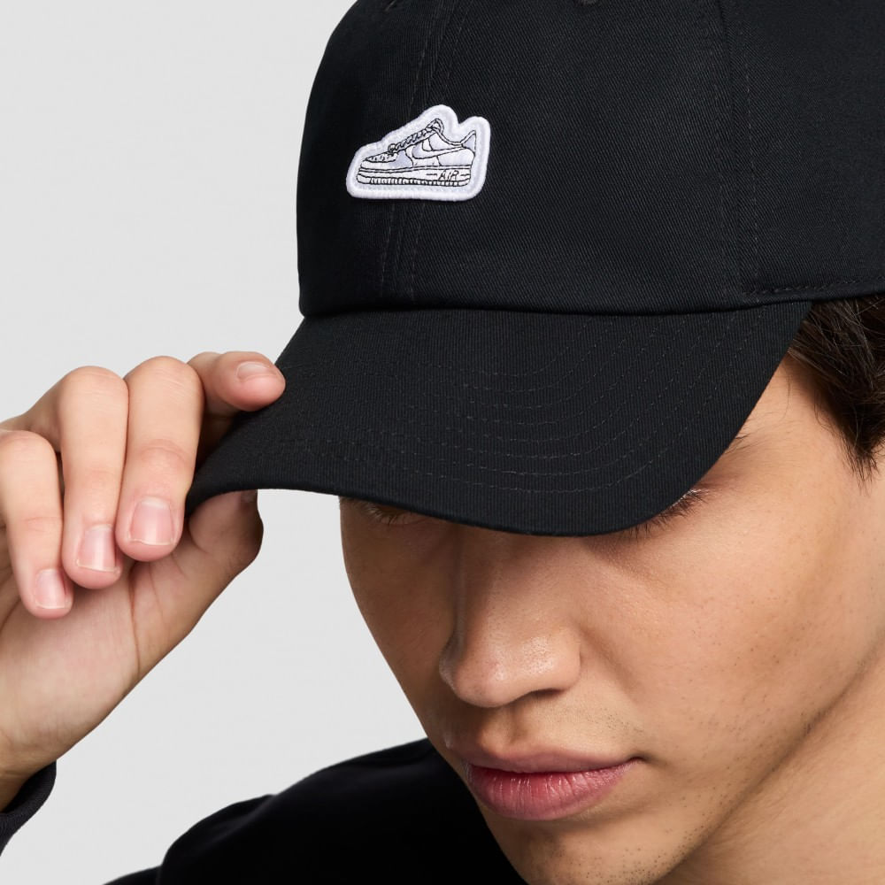 Nike U Nk Club Cap U Cb Af1 Ptch L Gorra negro de hombre lifestyle