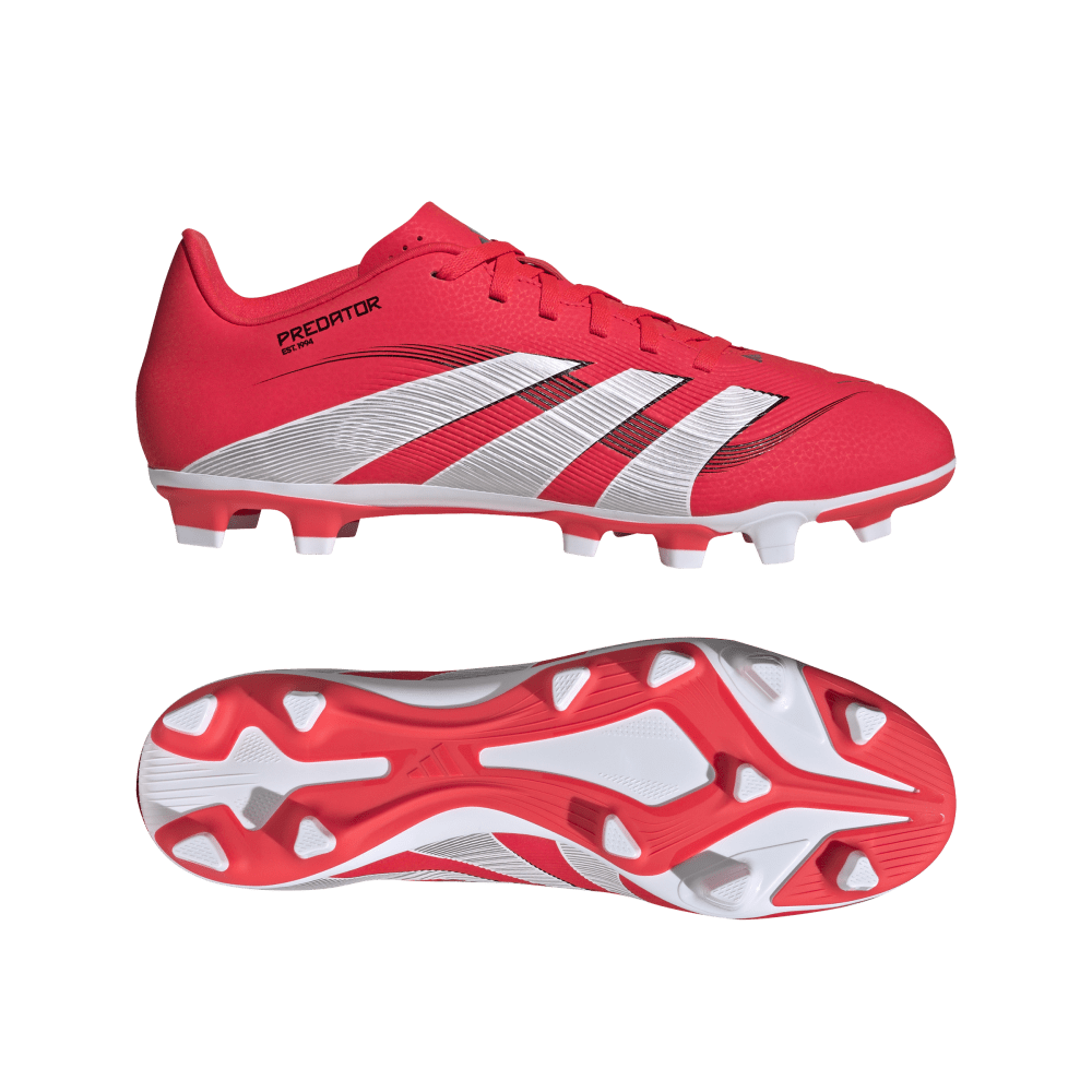 Adidas Guayos Predator Club Terreno Firme/Multi rojo unisex para futbol