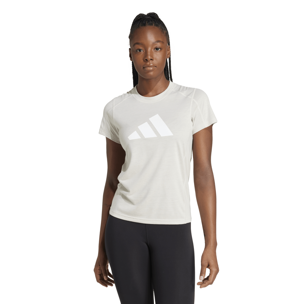 Adidas Tr-Es Logo T Camiseta Manga Corta gris de mujer para entrenamiento