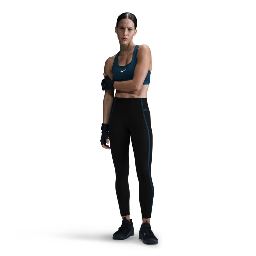 Nike W Nk One Df Hr 7/8 Tight Sport Licra negro de mujer para entrenamiento
