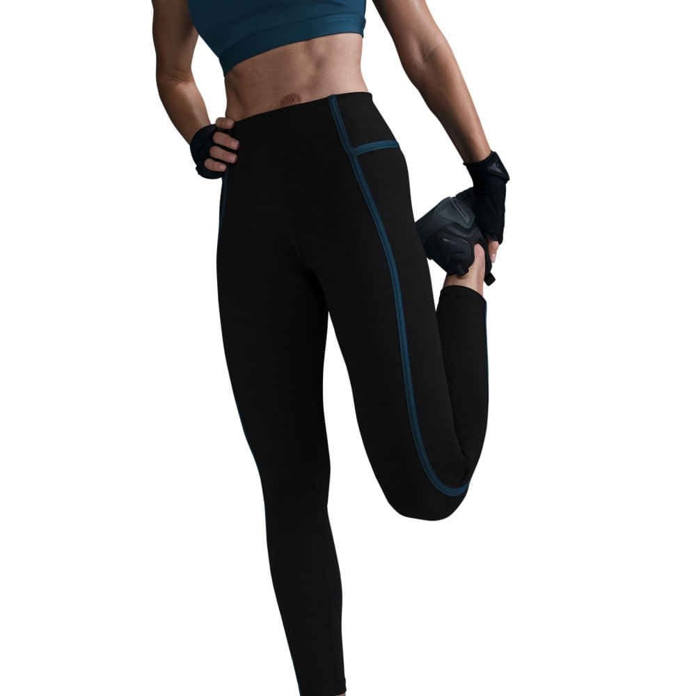 Nike W Nk One Df Hr 7/8 Tight Sport Licra negro de mujer para entrenamiento