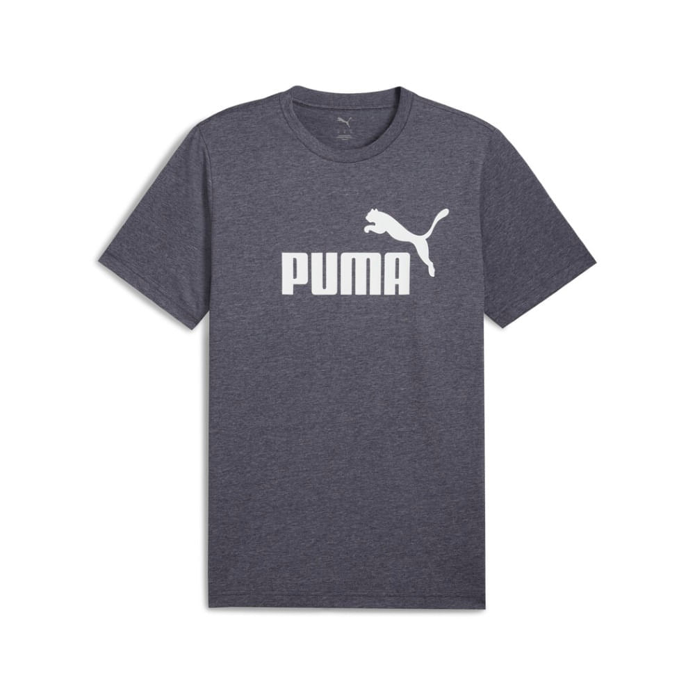 Puma Ess No. 1 Logo Heather Tee Camiseta Manga Corta azul de hombre lifestyle