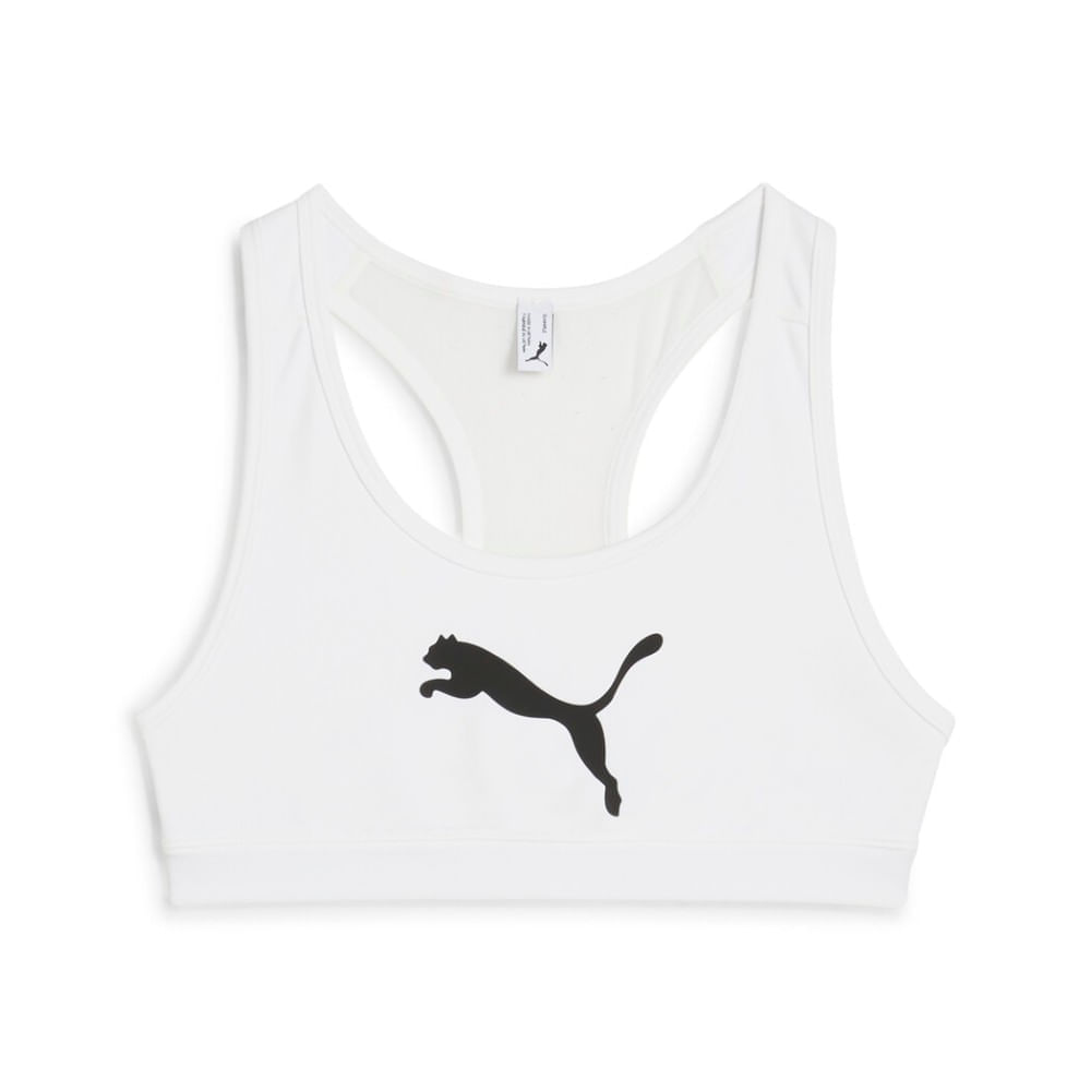 Puma 4Keeps Bra W Top blanco de mujer para entrenamiento