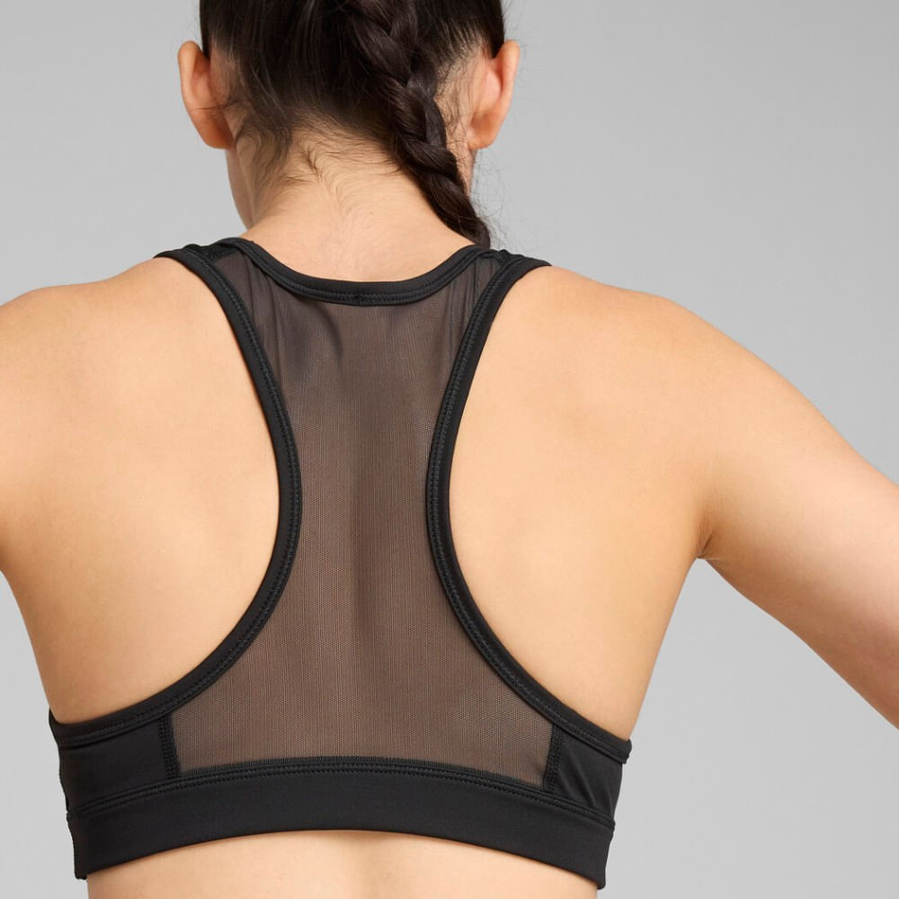 Puma 4Keeps Bra W Top negro de mujer para entrenamiento