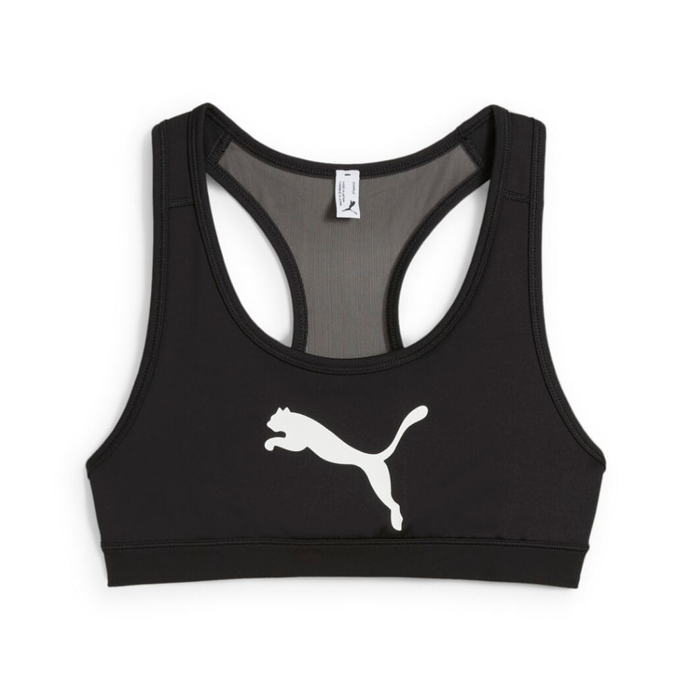 Puma 4Keeps Bra W Top negro de mujer para entrenamiento