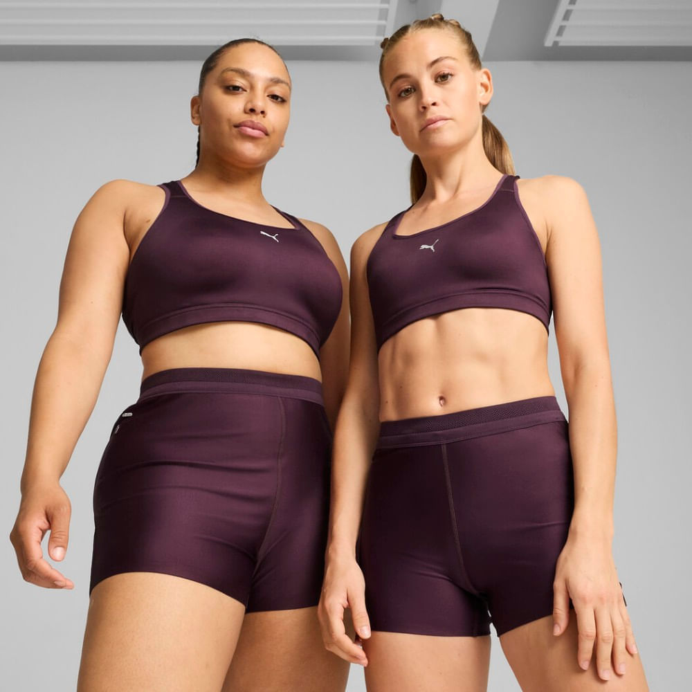 Puma 4Keeps Run Bra W Top morado de mujer para correr